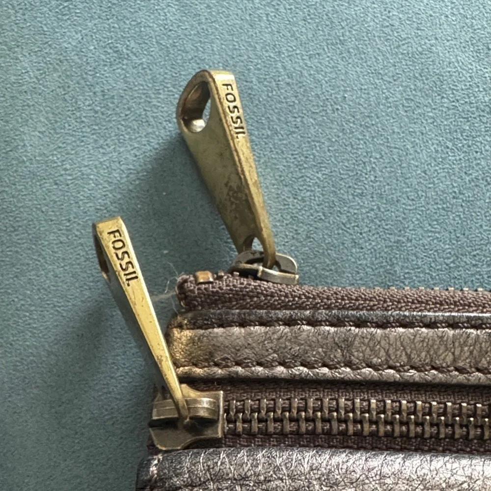 Fossil Bronze Zip Wallet